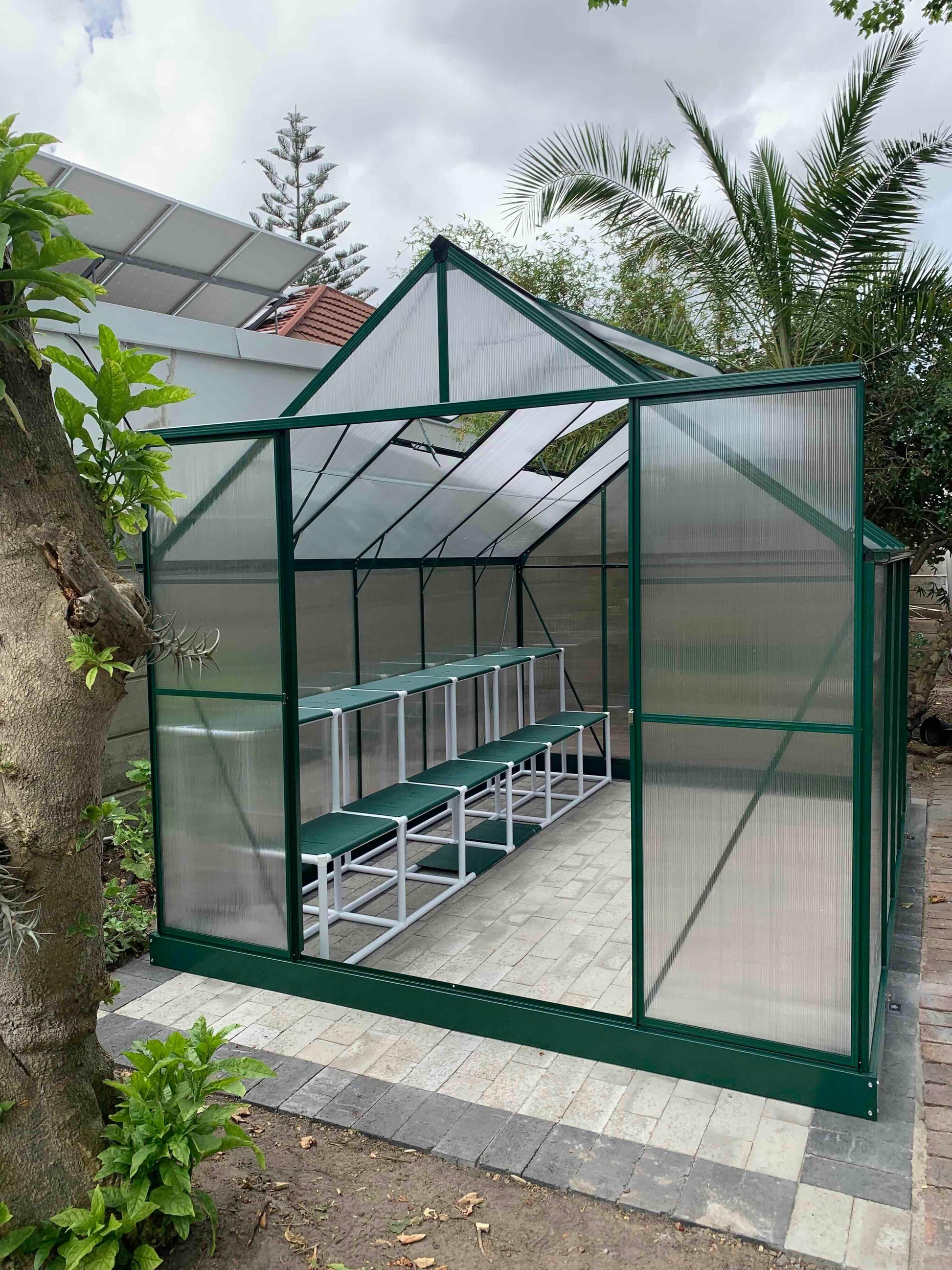 Grand Gro 3.6m Greenhouse - Green - Easy Greenhouses