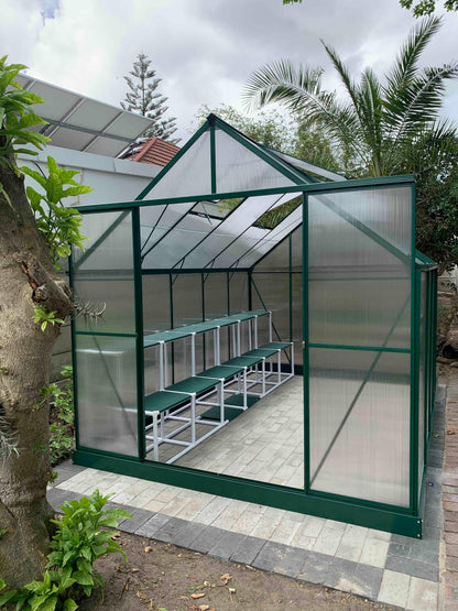 Grand Gro 3.6m Greenhouse - Green - Easy Greenhouses