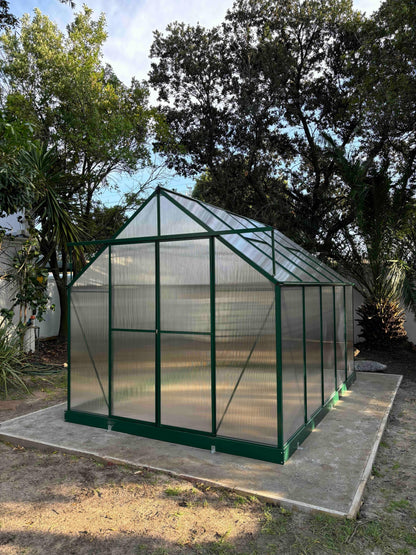 Grand Gro 3.6m Greenhouse - Green - Easy Greenhouses