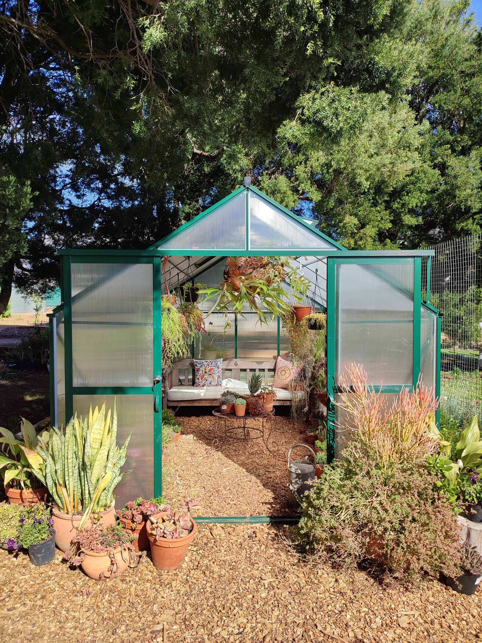 Grand Gro 3.6m Greenhouse - Green - Easy Greenhouses