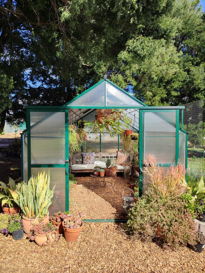Grand Gro 3.6m Greenhouse - Green - Easy Greenhouses