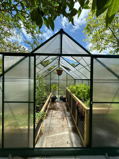 Grand Gro 3.6m Greenhouse - Green - Easy Greenhouses