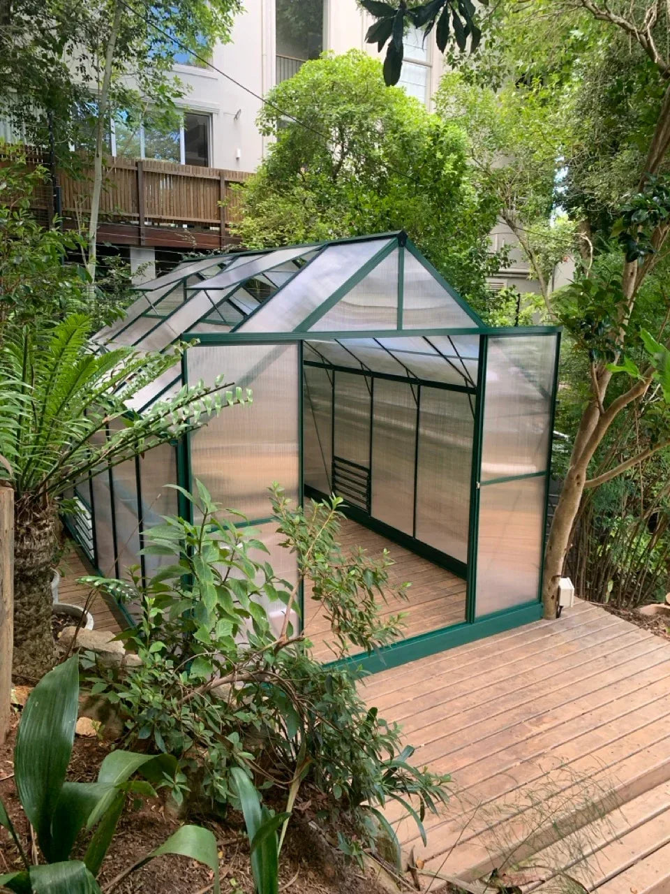Grand Gro 3.6m Greenhouse - Green - Easy Greenhouses