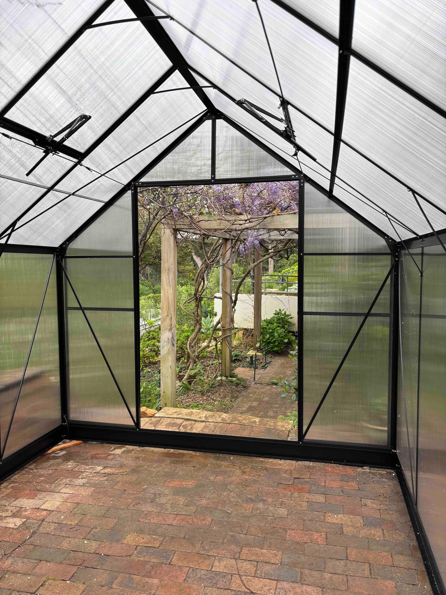 Grand Gro 3.6m Greenhouse - Black - Easy Greenhouses