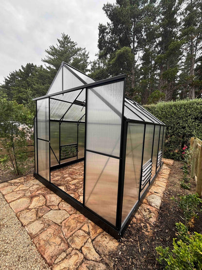 Grand Gro 3.6m Greenhouse - Black - Easy Greenhouses